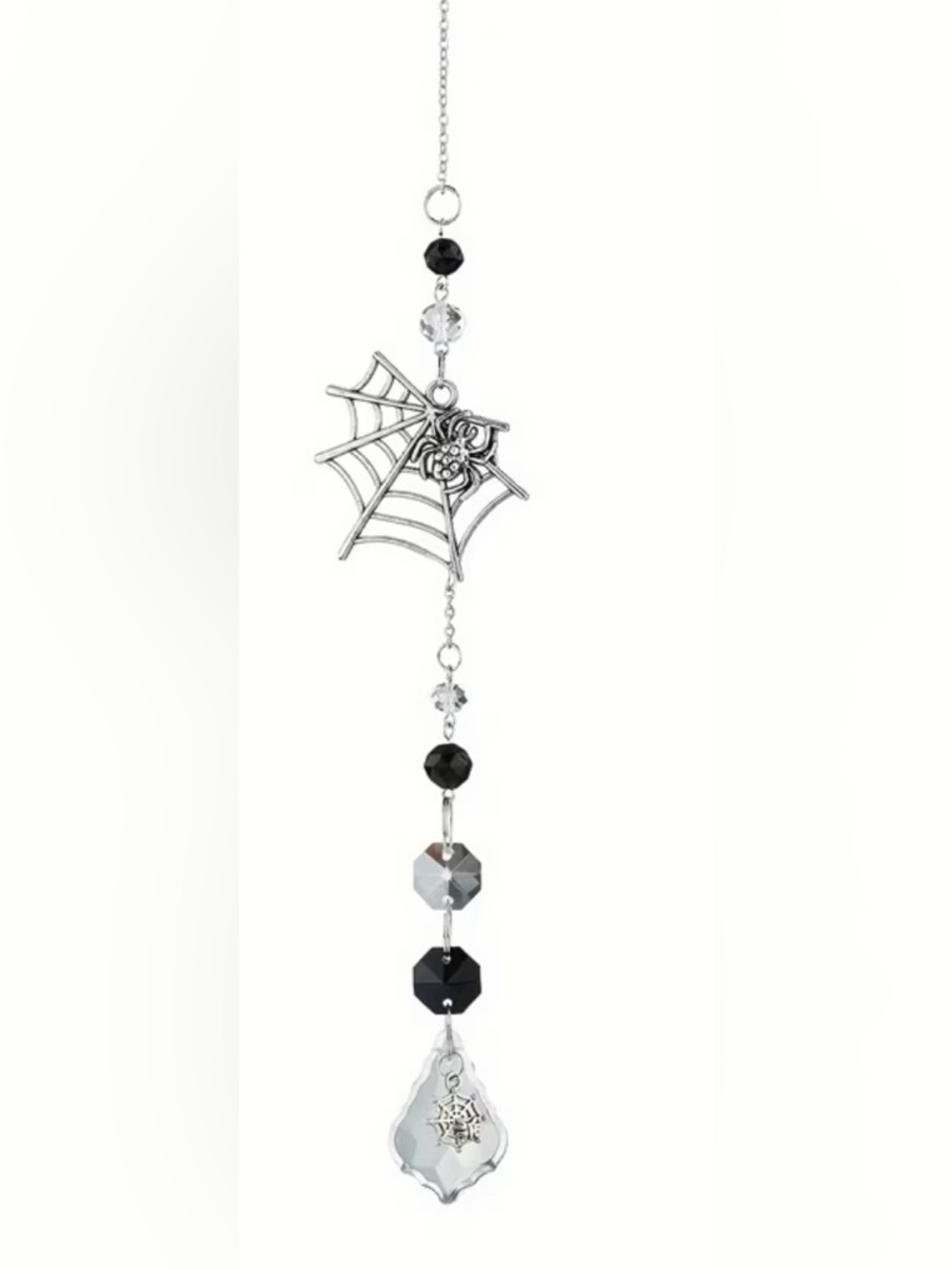 ⭐️Silver Spider Web Pendant Suncatcher